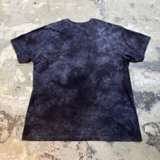 画像2: BLACK LEOPARD PRINTED TIE DYE PATTERN S/S TEE / Mens XL (2)