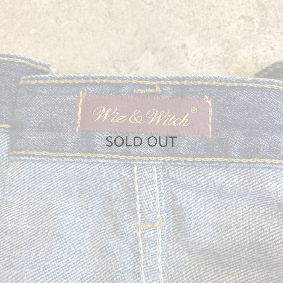 画像10: 【Wiz&Witch】FLARE CUT DENIM PANTS / W29 (10)