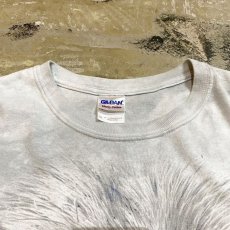 画像10: WOLF PRINTED TIE DYE PATTERN S/S TEE / Mens XL (10)