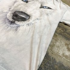 画像6: WOLF PRINTED TIE DYE PATTERN S/S TEE / Mens XL (6)