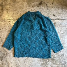 画像2: ALL OVER EMBOSSING PATTERN COLOR SHEER L/S SHIRT / Ladies M (2)