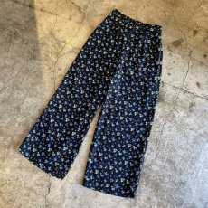 画像4: COLOR FLORAL PATTERN DESIGN PANTS / W25~W29 (4)