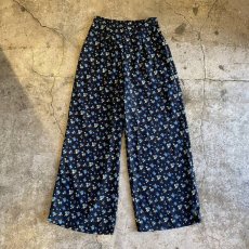 画像1: COLOR FLORAL PATTERN DESIGN PANTS / W25~W29 (1)