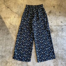 画像2: COLOR FLORAL PATTERN DESIGN PANTS / W25~W29 (2)