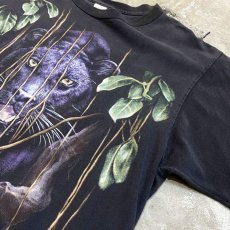 画像4: OLD PANTHER PRINTED PATTERN S/S TEE / Mens L / MADE IN USA (4)