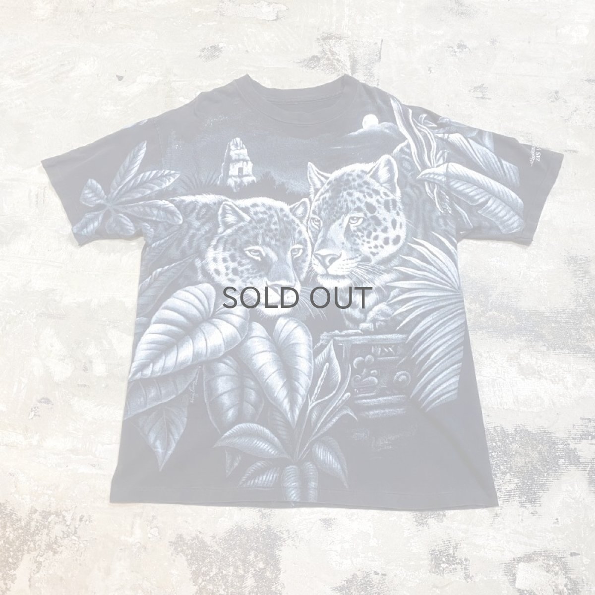 画像1: 90's LEOPARD FULL PRINTED S/S TEE / Mens XL (1)