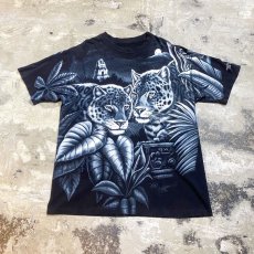 画像1: 90's LEOPARD FULL PRINTED S/S TEE / Mens XL (1)