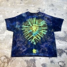 画像1: TIE DYE PATTERN DESIGN S/S TEE / Mens XL (1)