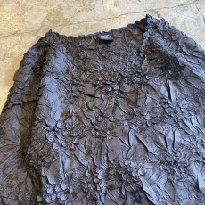 画像3: BLACK COLOR STRETCHY DESIGN L/S TOPS / Ladies M (3)