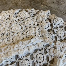 画像10: DECORATIVE CROCHET DESIGN S/S CARDIGAN / Ladies M (10)