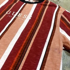 画像4: 【GUESS】EMBROIDERY STRIPE S/S TEE / Mens L (4)