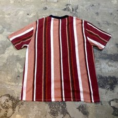 画像2: 【GUESS】EMBROIDERY STRIPE S/S TEE / Mens L (2)