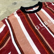 画像3: 【GUESS】EMBROIDERY STRIPE S/S TEE / Mens L (3)