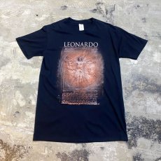 画像1: "LEONARDO DA VINCI" PRINT ART S/S TEE / Mens M (1)