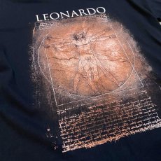 画像5: "LEONARDO DA VINCI" PRINT ART S/S TEE / Mens M (5)