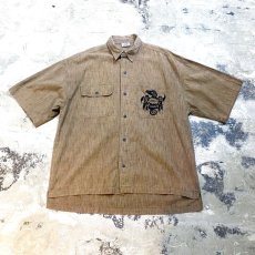 画像1: 80~90's【JIMMY'Z】HAIDA EMBROIDERY S/S SHIRT / Mens M(XL) (1)