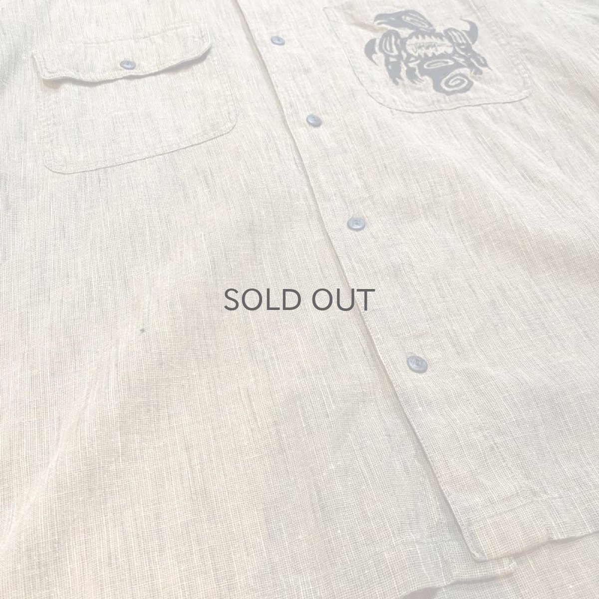 画像5: 80~90's【JIMMY'Z】HAIDA EMBROIDERY S/S SHIRT / Mens M(XL) (5)