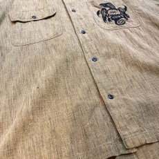 画像5: 80~90's【JIMMY'Z】HAIDA EMBROIDERY S/S SHIRT / Mens M(XL) (5)