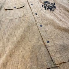 画像5: 80~90's【JIMMY'Z】HAIDA EMBROIDERY S/S SHIRT / Mens M(XL) (5)