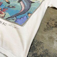 画像6: 90's MARINE ART PRINTED S/S TEE / Mnes M (6)