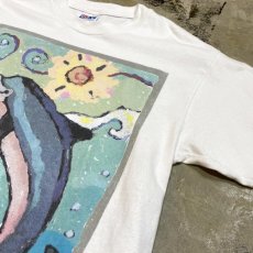 画像4: 90's MARINE ART PRINTED S/S TEE / Mnes M (4)