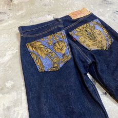 画像9: 【Wiz&Witch】SIDE ORIENTAL WIDE DENIM PANTS / W30 (9)