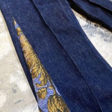 画像5: 【Wiz&Witch】SIDE ORIENTAL WIDE DENIM PANTS / W30 (5)