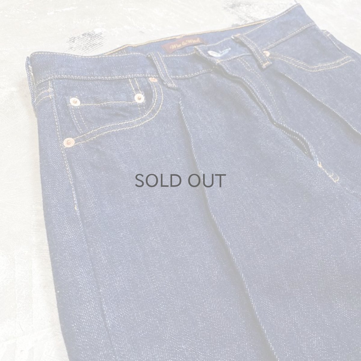 画像3: 【Wiz&Witch】SIDE ORIENTAL WIDE DENIM PANTS / W30 (3)