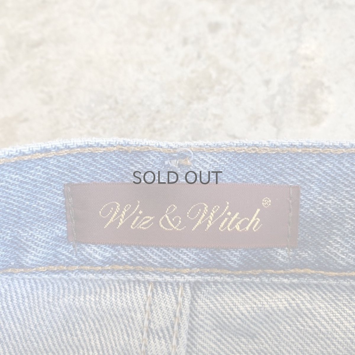 画像12: 【Wiz&Witch】"UNITED" TWO FACE SWEAT × DENIM WIDE PANTS / OS (12)