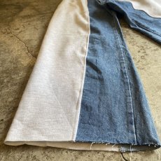 画像5: 【Wiz&Witch】"UNITED" TWO FACE SWEAT × DENIM WIDE PANTS / OS (5)