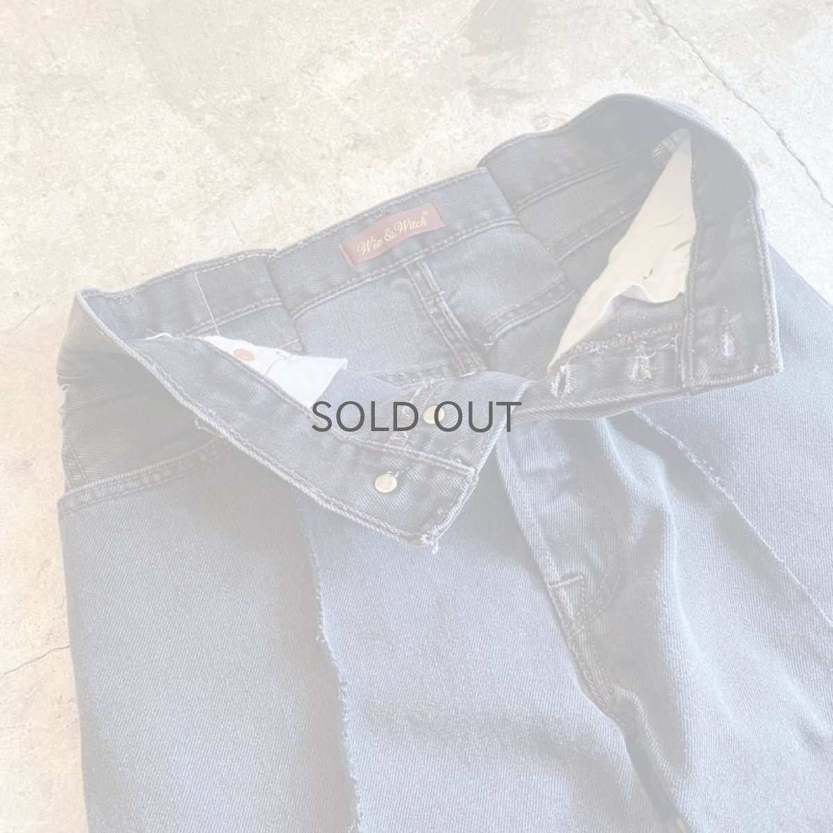 画像6: 【Wiz&Witch】FLARE CUT DENIM PANTS / W29 (6)