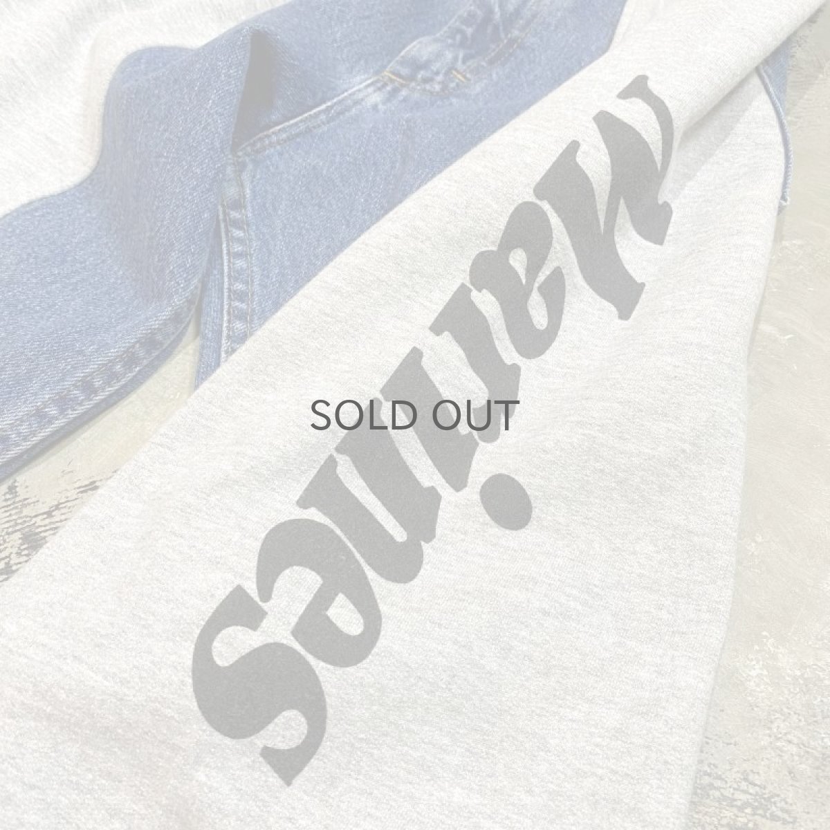 画像4: 【Wiz&Witch】TWINS SWEAT × DENIM WIDE PANTS / OS (4)