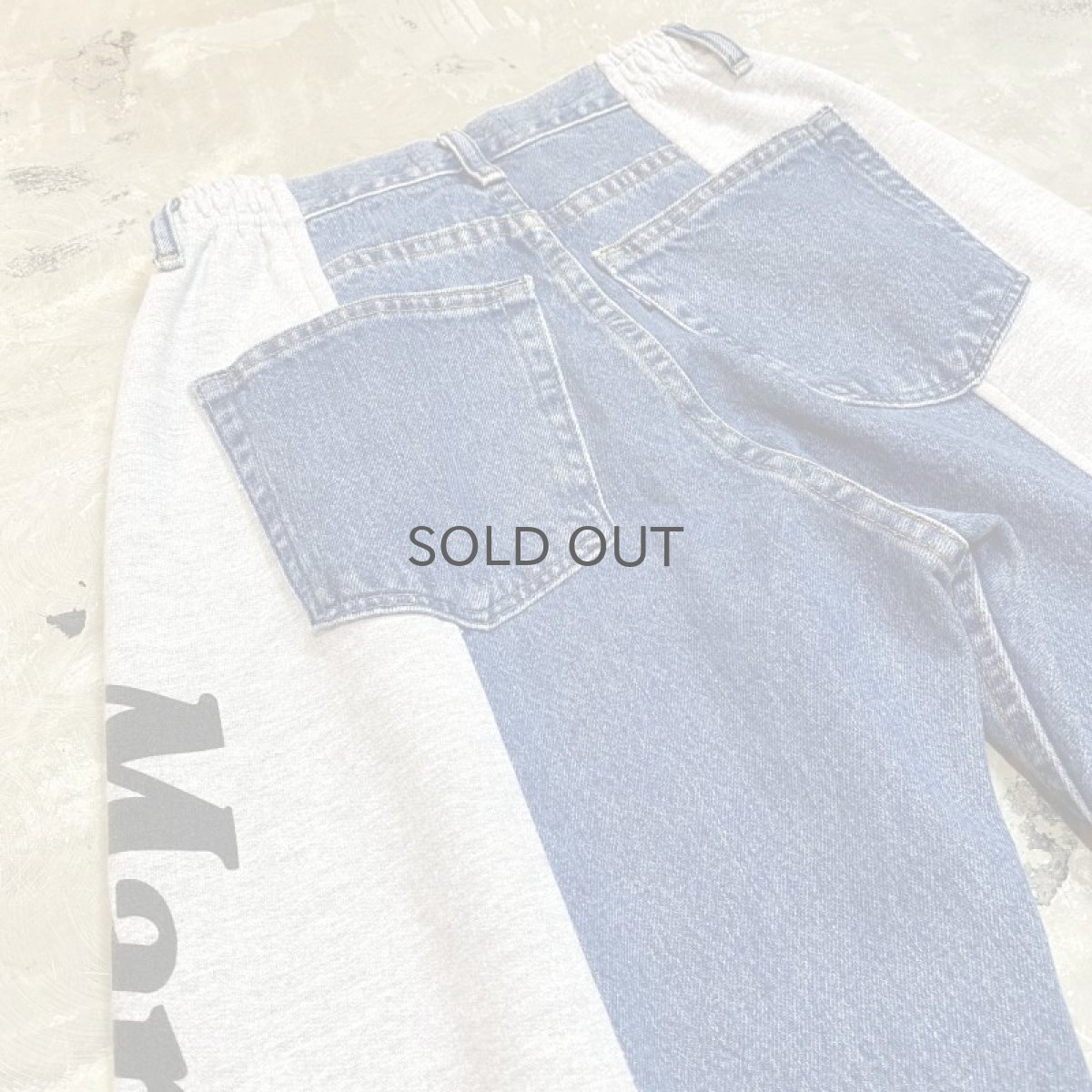 画像9: 【Wiz&Witch】TWINS SWEAT × DENIM WIDE PANTS / OS (9)