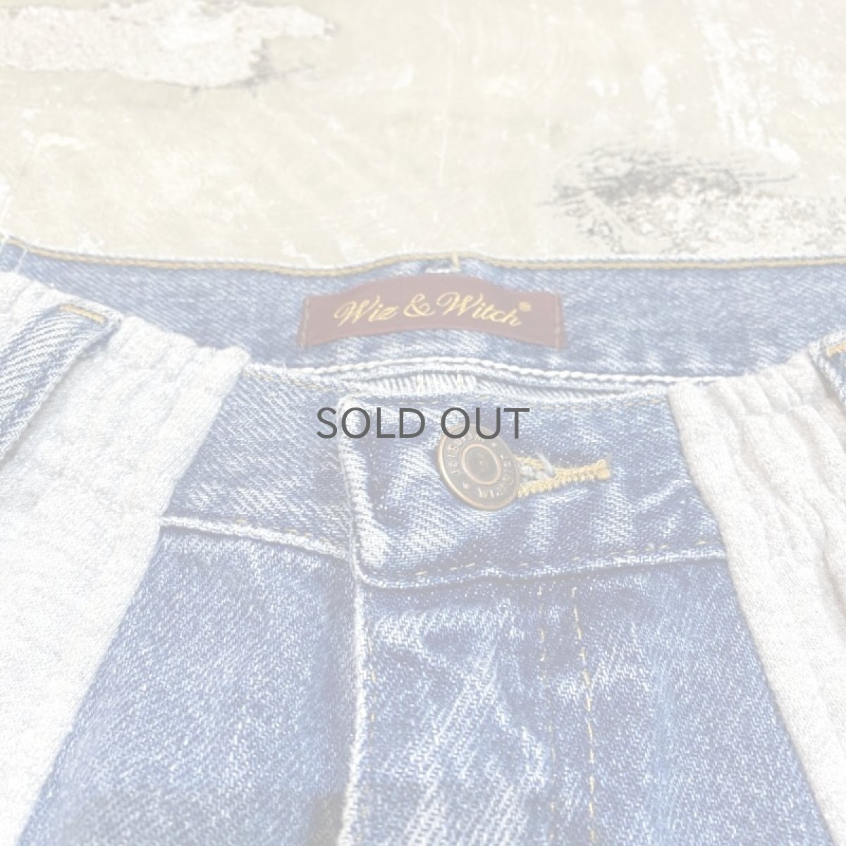 画像10: 【Wiz&Witch】TWINS SWEAT × DENIM WIDE PANTS / OS (10)