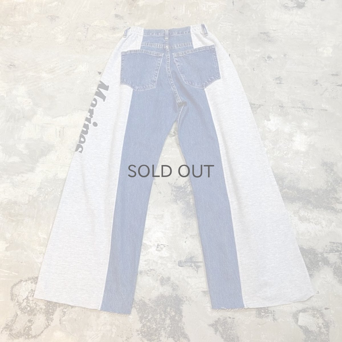 画像2: 【Wiz&Witch】TWINS SWEAT × DENIM WIDE PANTS / OS (2)