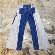 画像2: 【Wiz&Witch】TWINS SWEAT × DENIM WIDE PANTS / OS (2)