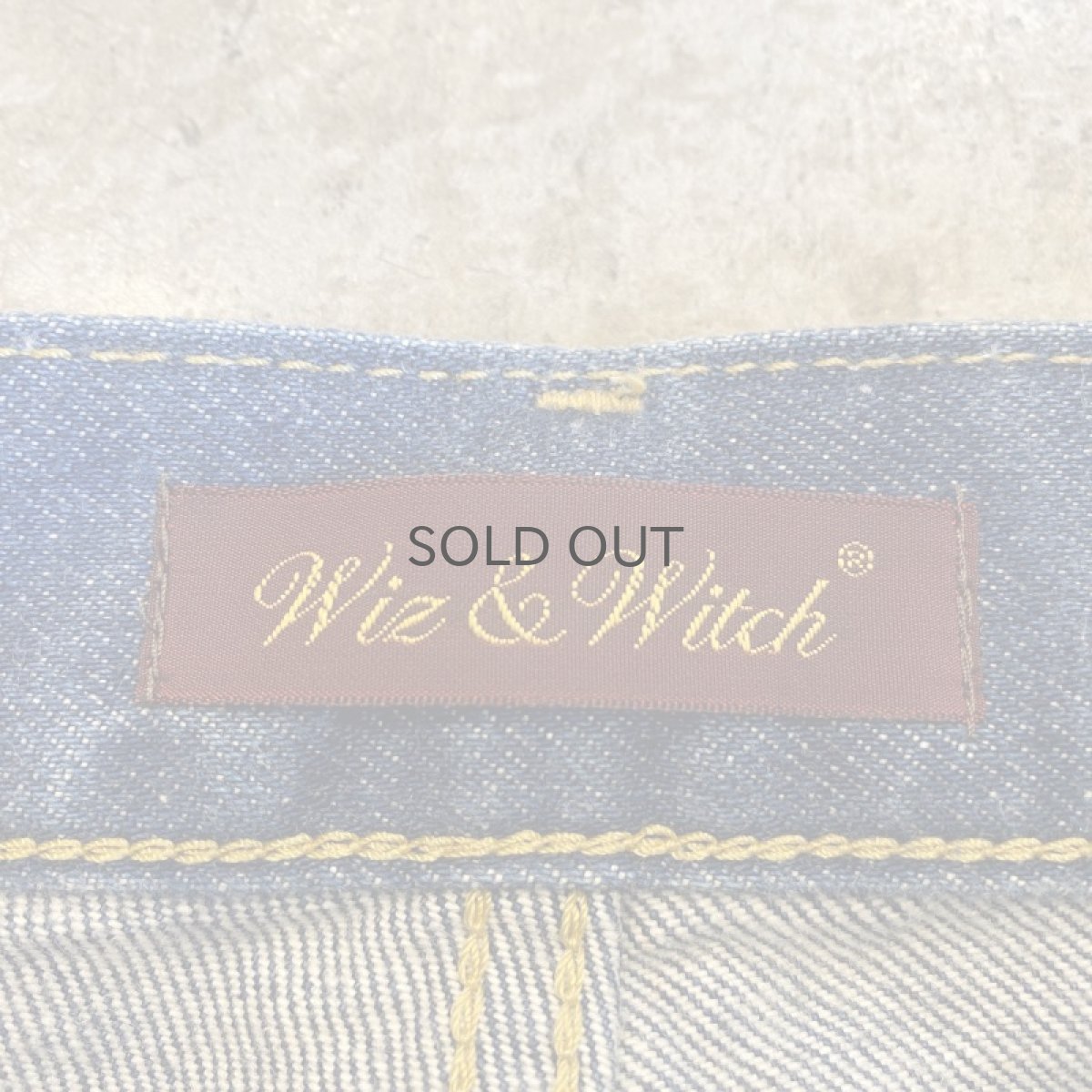 画像12: 【Wiz&Witch】"UNITED" TWO FACE SWEAT × DENIM WIDE PANTS / OS (12)