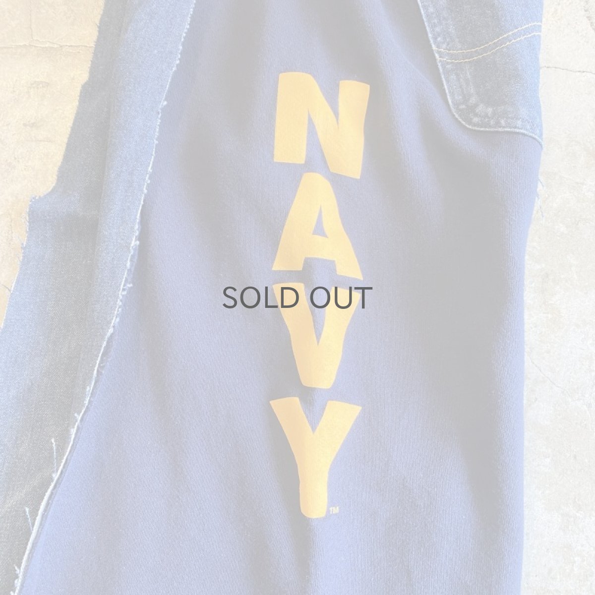 画像7: 【Wiz&Witch】"UNITED" TWO FACE SWEAT × DENIM WIDE PANTS / OS (7)