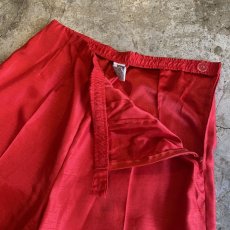 画像8: RED COLOR TUCK DESIGN TAPERED PANTS / W27~W31 (8)