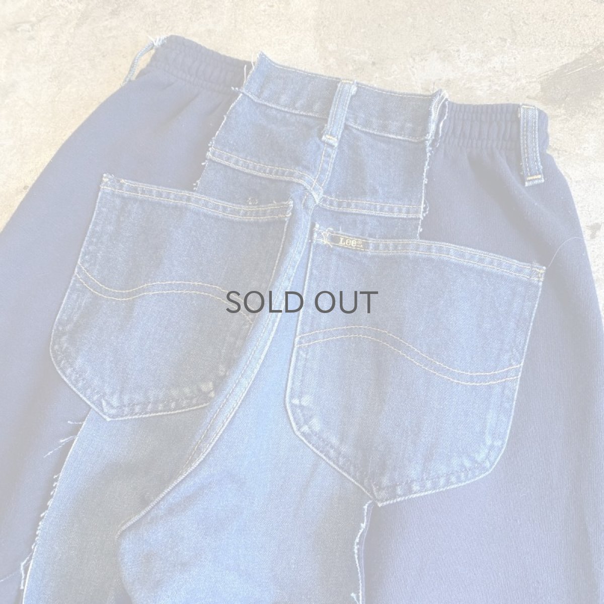 画像10: 【Wiz&Witch】"UNITED" TWO FACE SWEAT × DENIM WIDE PANTS / OS (10)