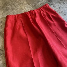 画像3: RED COLOR TUCK DESIGN TAPERED PANTS / W27~W31 (3)