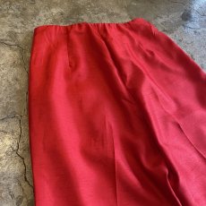 画像9: RED COLOR TUCK DESIGN TAPERED PANTS / W27~W31 (9)
