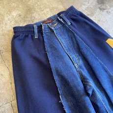 画像3: 【Wiz&Witch】"UNITED" TWO FACE SWEAT × DENIM WIDE PANTS / OS (3)