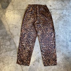 画像2: ALL OVER LEOPARD PATTERN LUSTER PANTS / W25~W33 (M) (2)