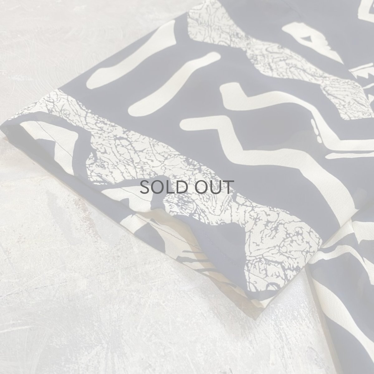 画像7: ARTISTIC GRAPHIC PATTERN S/S SHEER SHIRT / Mens L (7)