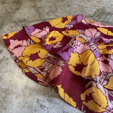 画像5: COLOR FLORAL PATTERN FRILL DESIGN CAPE / Ladies M (5)