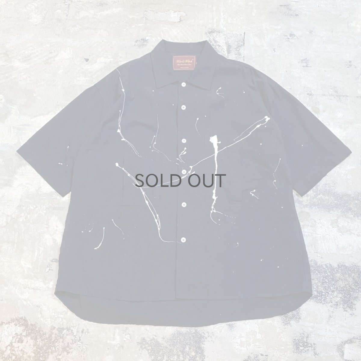 画像1: 【Wiz&Witch】"CANVAS" SPLASH S/S WIDE SHIRT / OS (1)