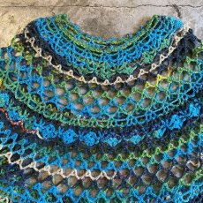 画像7: MIX COLOR CROCHET DESIGN KNIT S/S TOPS / Ladies M (7)