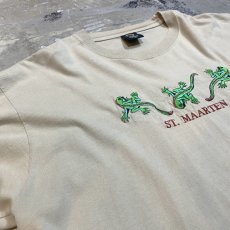 画像3: IGUANA "ST.MAARTEN" EMBROIDERY S/S TEE / Mens XL (3)