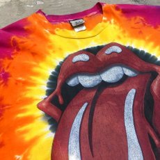 画像3: LIQUID BLUE "ROLLING STONES" TIE DYE N/S TEE / Mens XL / MADE IN USA (3)